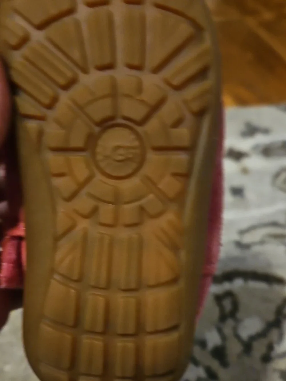 UGG Kids Pink Suede Shearling Boots